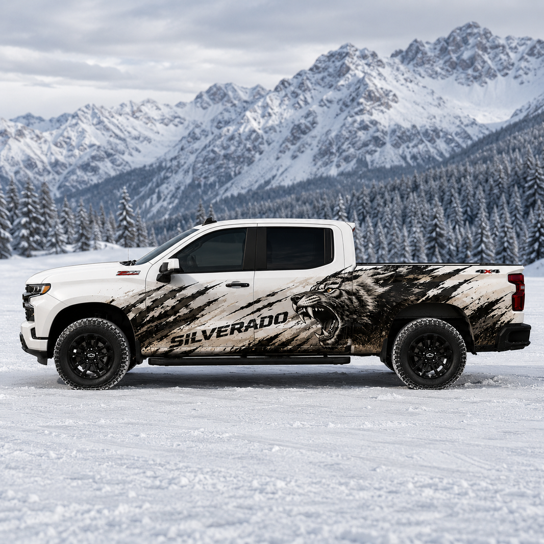 Beast Fury Truck Decal | Aggressive Off-Road Graphics Wrap