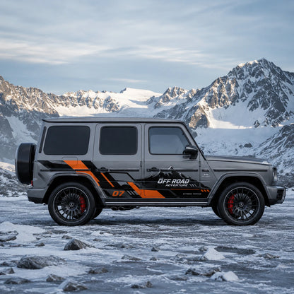 Z-Line Racing SUV Decal | Angular Stripe Off-Road Side Vinyl Wrap for Jeep & Bronco