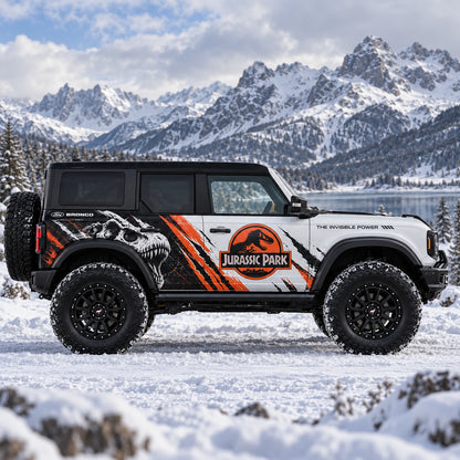 Claw Stripe Car Decal for Ford Bronco | Retro Scratch Vinyl Wrap