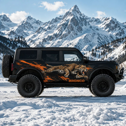 Leopard Streak SUV Decal | Dynamic Animal Side Graphic Kit