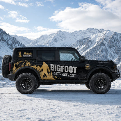 Bigfoot Forest Car Decal for Ford Bronco | Myth Creature Vinyl Wrap