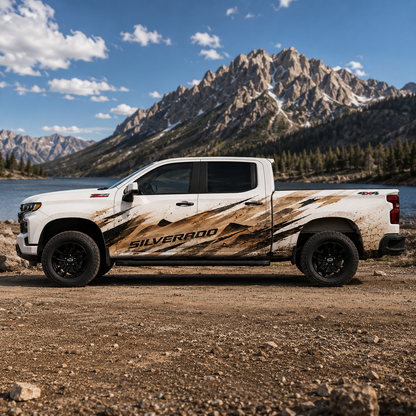 Desert Terrain Truck Decal | Rugged Off-Road Vinyl Wrap