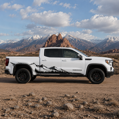 Mountain Bear Truck Decal for GMC Sierra 1500 | Wilderness Side Vinyl Wrap