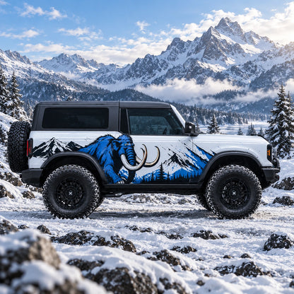 Blue Elephant Off-Road SUV Decal | Bold Side Graphic Kit
