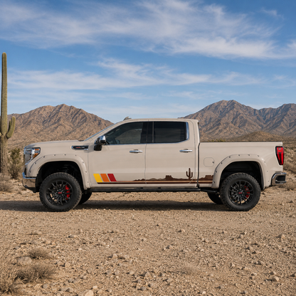 Desert Horizon Truck Decal for GMC Sierra 1500 | Southwest Landscape Side Vinyl Wrap