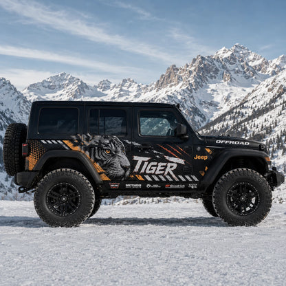 Diagonal Off-Road Stripe SUV Decal for Jeep Wrangler | Graphic Overland Side Vinyl Wrap