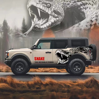 Viper Snake SUV Decal Wrap for Jeep Wrangler – Aggressive Predator Off-Road Side Graphics
