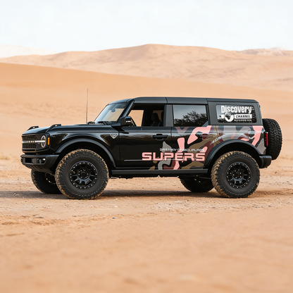 Pink Camo SUV Decal Wrap for Jeep Wrangler | Dreamy Camouflage Overland Side Graphics
