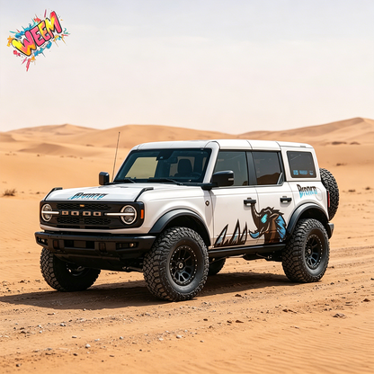Blue Elephant Off-Road SUV Decal | Bold Side Graphic Kit