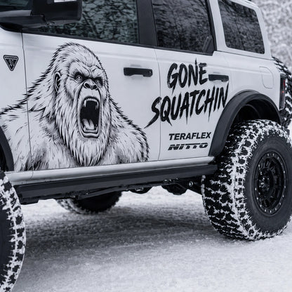 Arctic Wolf SUV Decal Wrap for Jeep Wrangler | Roaring Predator Off-Road Side Graphics