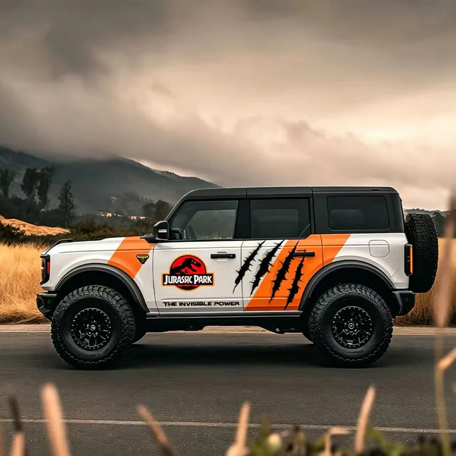 Claw Stripe Car Decal for Ford Bronco – Retro Scratch Vinyl Wrap