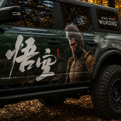 Wukong Monkey King SUV Decal | Mythical Warrior Side Vinyl Wrap