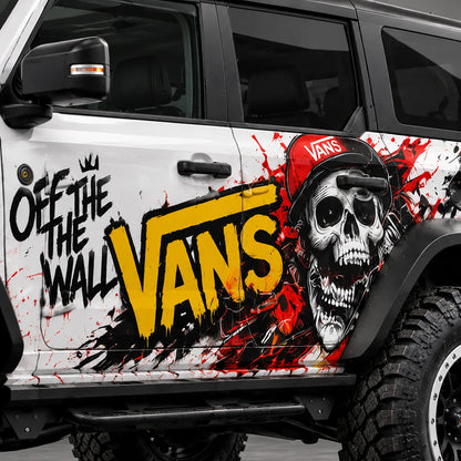 Street Graffiti SUV Decal Wrap for Jeep Wrangler | Skate Style Cartoon Overland Side Graphics