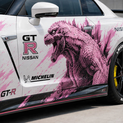 Kaiju Monster Car Decal for Nissan GT-R | Anime Godzilla Style Racing Wrap