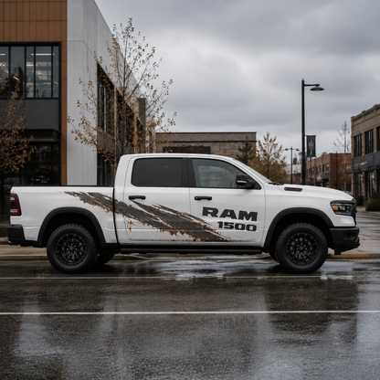 Ram 1500 off-road truck decal – side profile view
