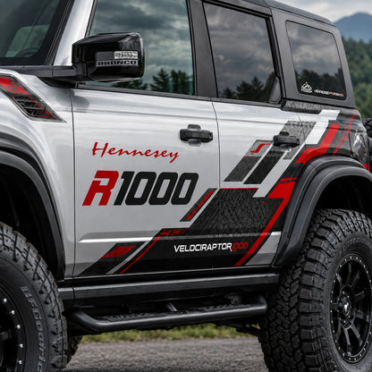 R1000 Performance Stripe SUV Decal for Bronco | Racing Style Side Graphic Wrap