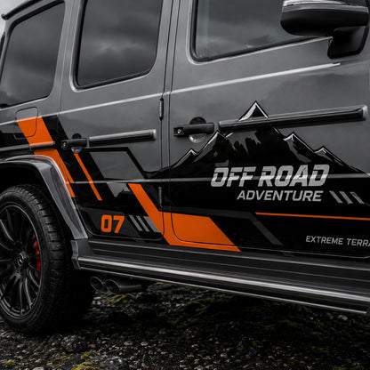 Z-Line Racing SUV Decal | Angular Stripe Off-Road Side Vinyl Wrap for Jeep & Bronco