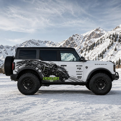 Cyber Panther SUV Decal | Futuristic Mech Animal Side Graphic Kit