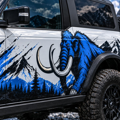 Blue Elephant Off-Road SUV Decal | Bold Side Graphic Kit