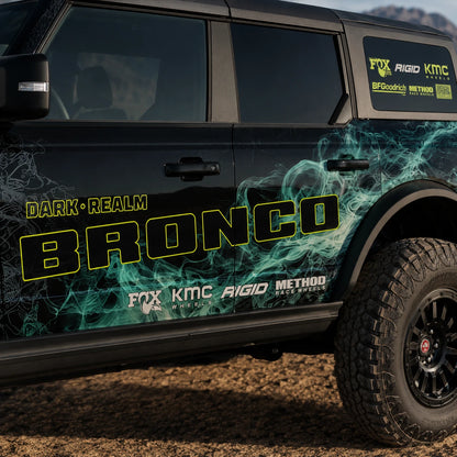 Contour Topographic Line SUV Decal | Abstract Terrain Side Wrap