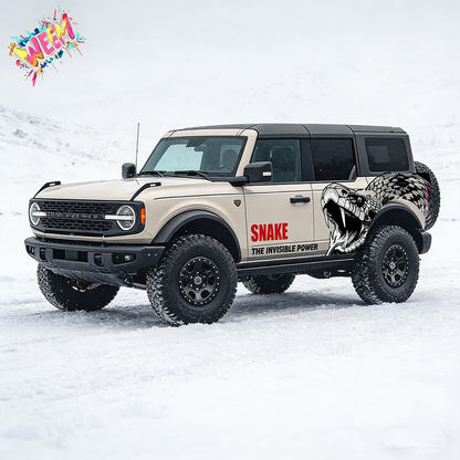 Viper Snake SUV Decal Wrap for Jeep Wrangler | Aggressive Predator Off-Road Side Graphics
