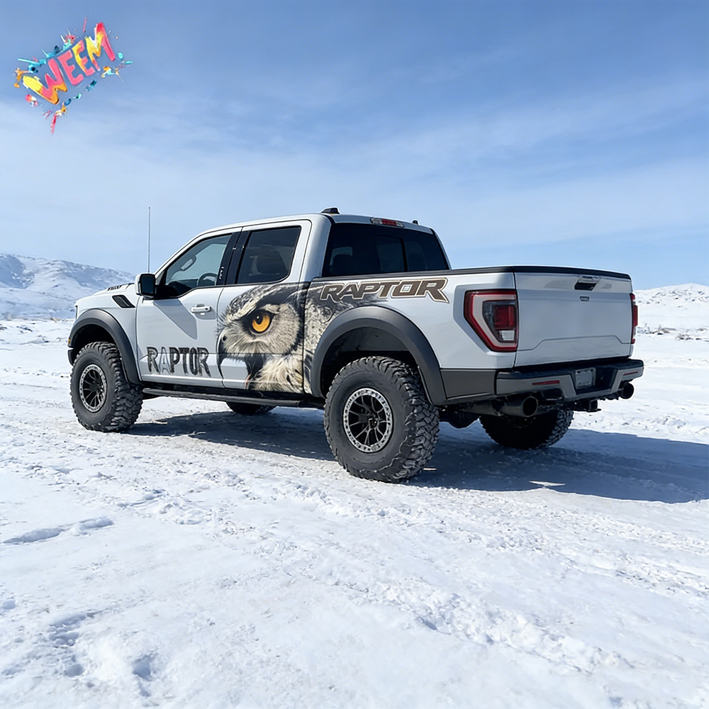 Owl Raptor Truck Decal for Ford Raptor | Predator Vision Vinyl Wrap