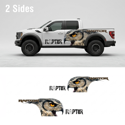 Owl Raptor Truck Decal for Ford Raptor | Predator Vision Vinyl Wrap