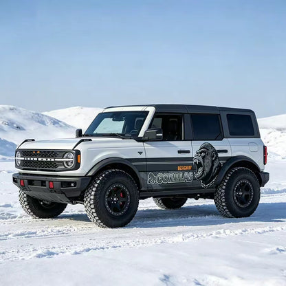 Aggressive Black Gorilla Side Graphic Applied on Off-Road SUV – Animal Decal View
