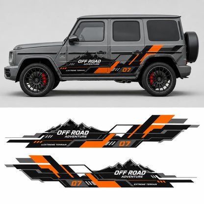 Z-Line Racing SUV Decal | Angular Stripe Off-Road Side Vinyl Wrap for Jeep & Bronco