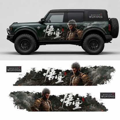 Wukong Monkey King SUV Decal | Mythical Warrior Side Vinyl Wrap