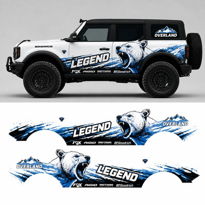 Polar Bear Off-Road SUV Decal | Legend Style Side Graphic Kit