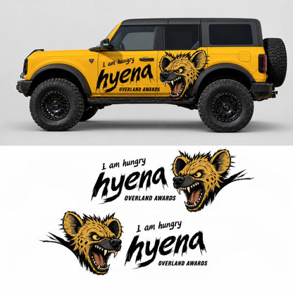 Hyena Off-Road SUV Decal | Aggressive Animal Side Graphic Kit