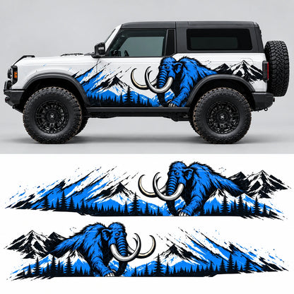 Blue Elephant Off-Road SUV Decal | Bold Side Graphic Kit