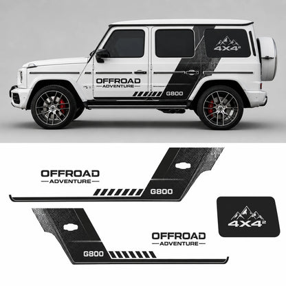 Sport Stripe SUV Decal | Modern Side Line Graphic Kit