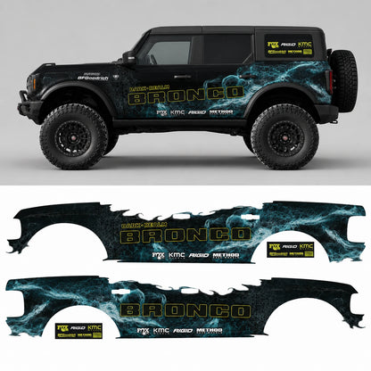 Contour Topographic Line SUV Decal | Abstract Terrain Side Wrap