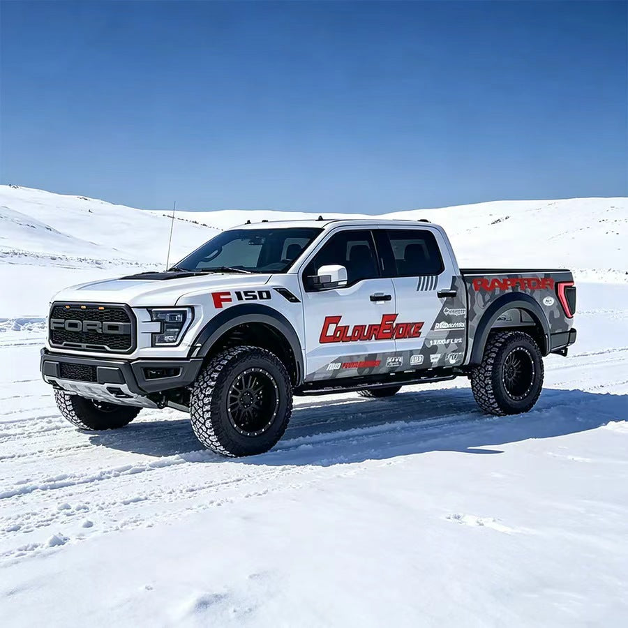 Cloud Strike Performance Car Decal for Ford Raptor – Racing Stripe Vinyl Wrap Design