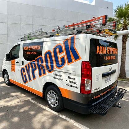 Commercial Van Wrap Decal for Gyprock Services | Business Branding Vinyl Graphics