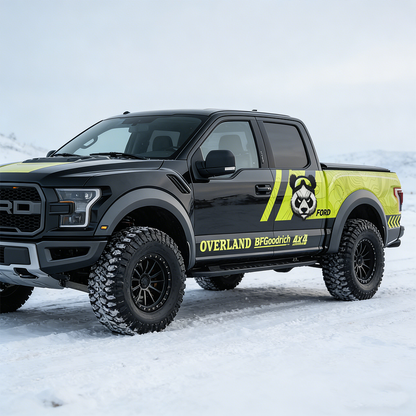 Panda Overland Truck Decal Kit for Ford F-150 | Off-Road Side Vinyl Graphics