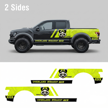 Panda Overland Truck Decal Kit for Ford F-150 | Off-Road Side Vinyl Graphics
