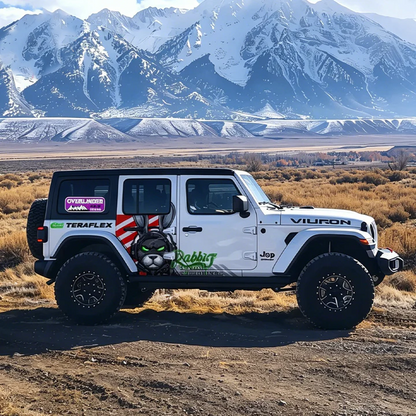 Tactical Rabbit SUV Decal | Off-Road Bunny Head Side Graphic