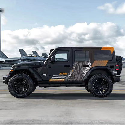 Diagonal Off-Road Stripe SUV Decal for Jeep Wrangler – Graphic Overland Side Vinyl Wrap Design