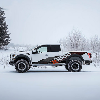 Snow Raptor Stripe Truck Decal for Ford Raptor | Winter Performance Vinyl Wrap