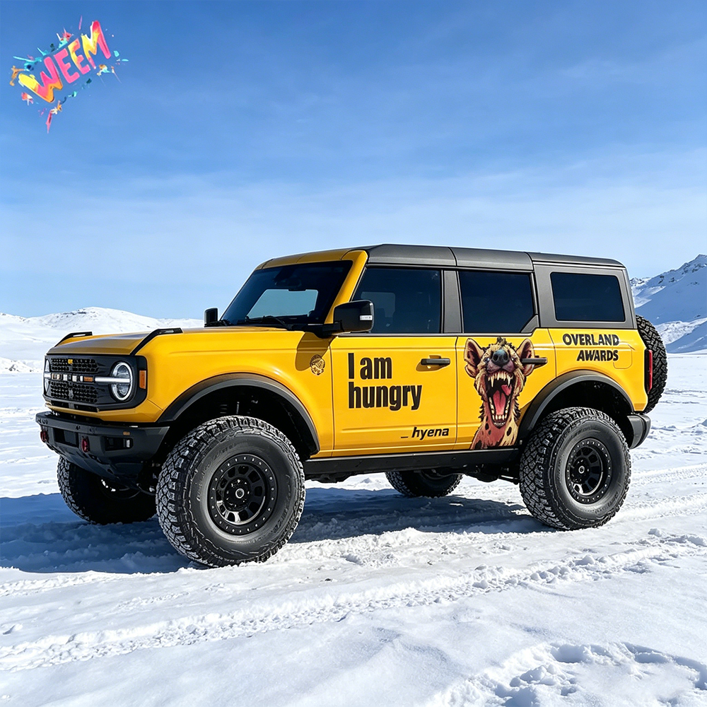 Hyena Off-Road SUV Decal | Aggressive Animal Side Graphic Kit