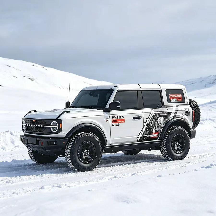 Hell Skull Off-Road Side Graphic Wrap Applied on SUV – Angels of Hell Decal View
