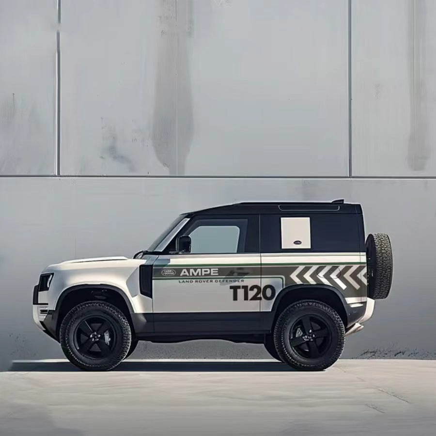 Retro Stripe SUV Decal – Minimalist Off-Road Side Graphic Kit