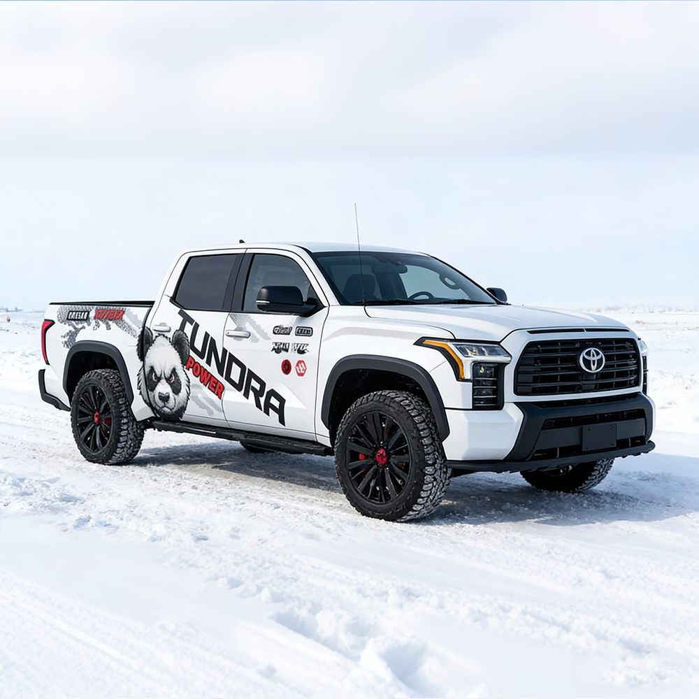 Panda Tundra Car Decal for Toyota Tundra | Animal Style Vinyl Wrap