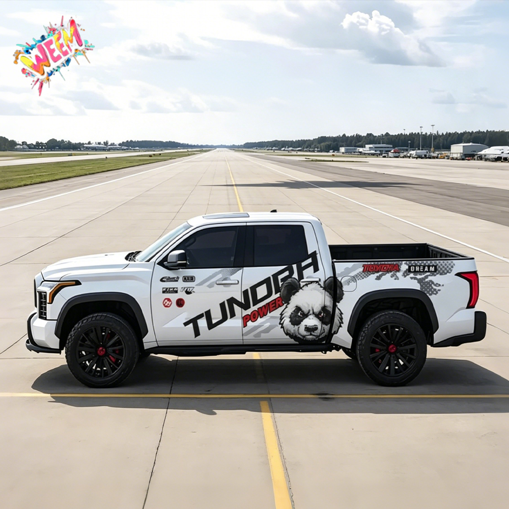 Panda Tundra Car Decal for Toyota Tundra | Animal Style Vinyl Wrap