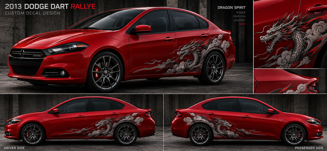 2013Dodge Dart Rallye red a dragon