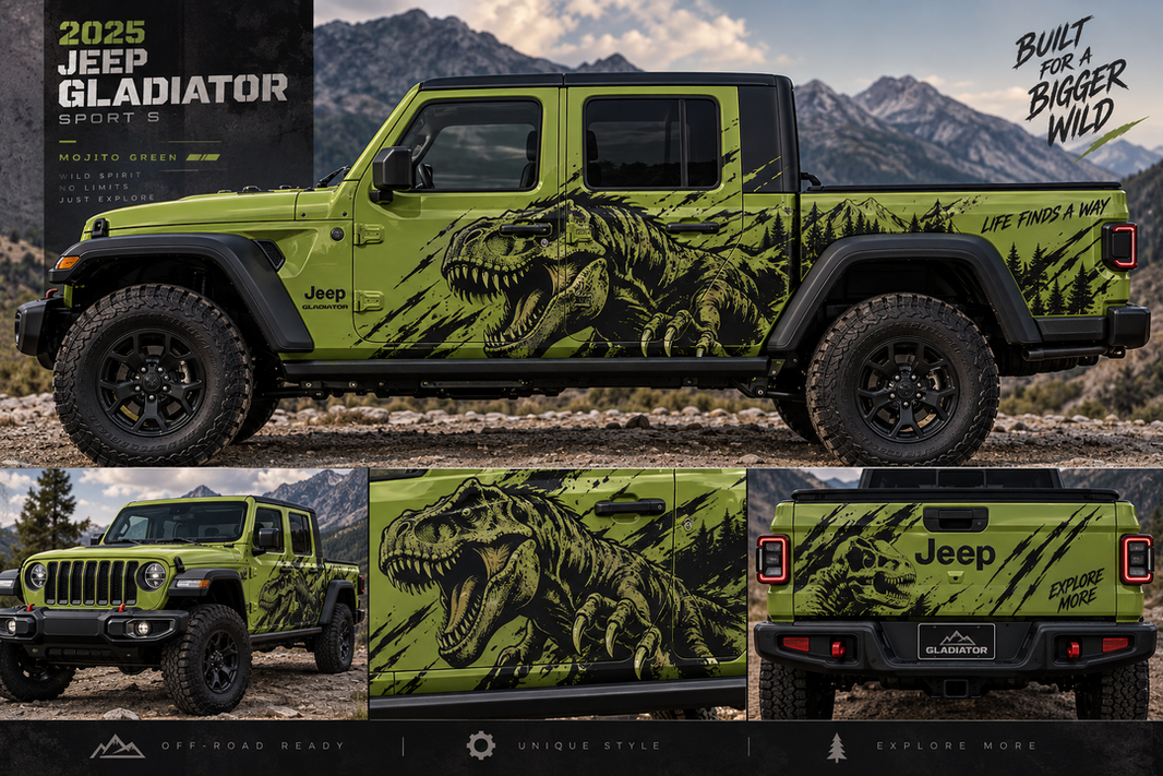 2025 jeep gladiator sport s,mojito green.