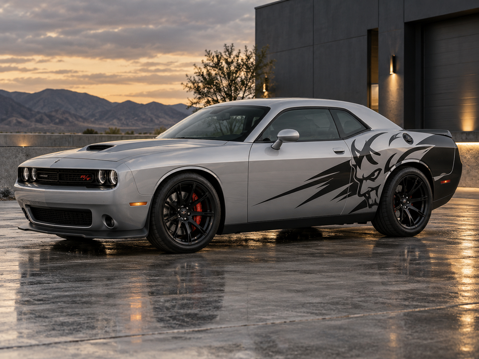 dodge challenger RT  Dodge Demon Decals